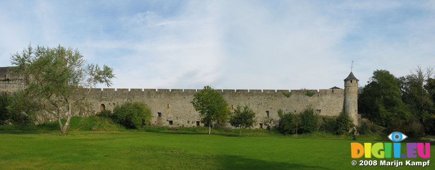 23545-23546 Cahir Castle wall from park